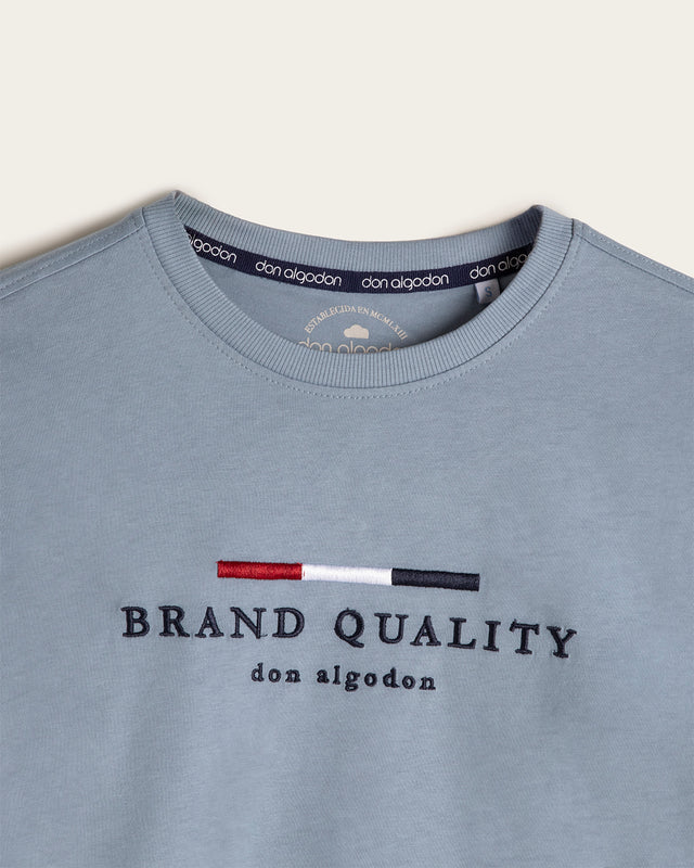 Camiseta Bordada Algodón