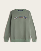 Sudadera Cuello Redondo Bordado 3D Algodón