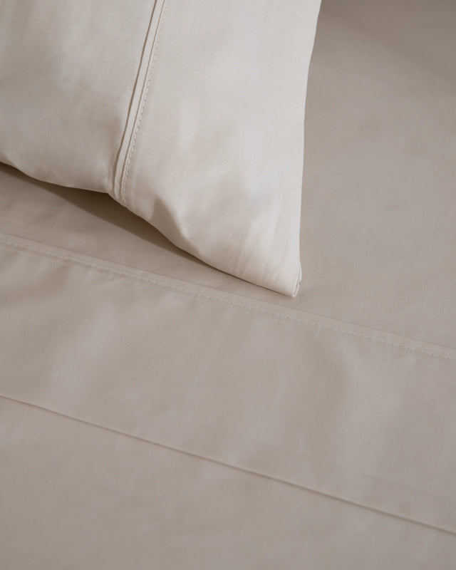 Sábana Encimera Percal - Algodón 180 hilos - Beige
