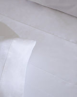 Flat Sheet Percale - 180 Thread Count Cotton - White