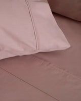 Drap de Dessus Percale - Coton 180 fils - Vieux Rose