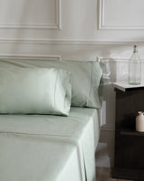 Taie d'oreiller en percale - Coton 180 fils - Vert Mer