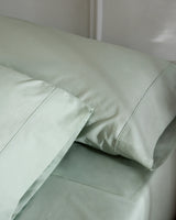 Percale Flat Sheet - 180 Thread Count Cotton - Sea Green