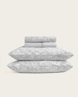 Juego de Sábanas Estampadas Azalea - Algodón 150 hilos - Gris