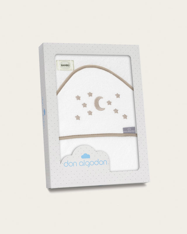 Capa de Baño Bebé Estrellas - Beige