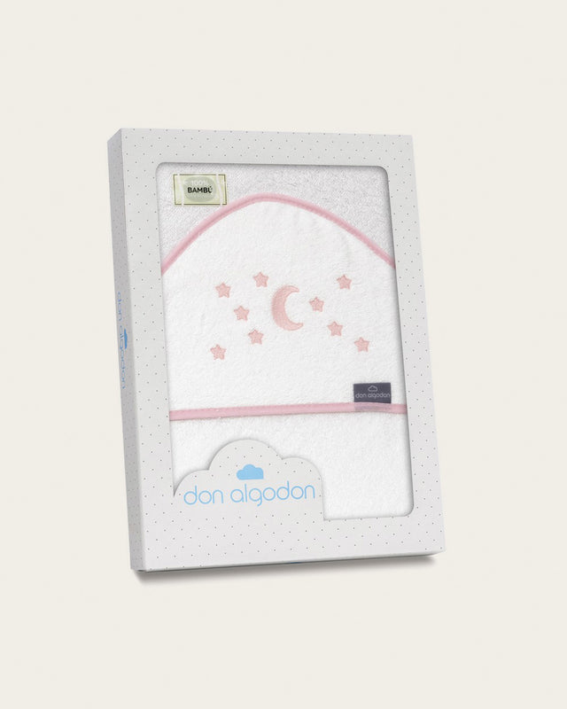 Capa de Baño Bebé Estrellas - Rosa