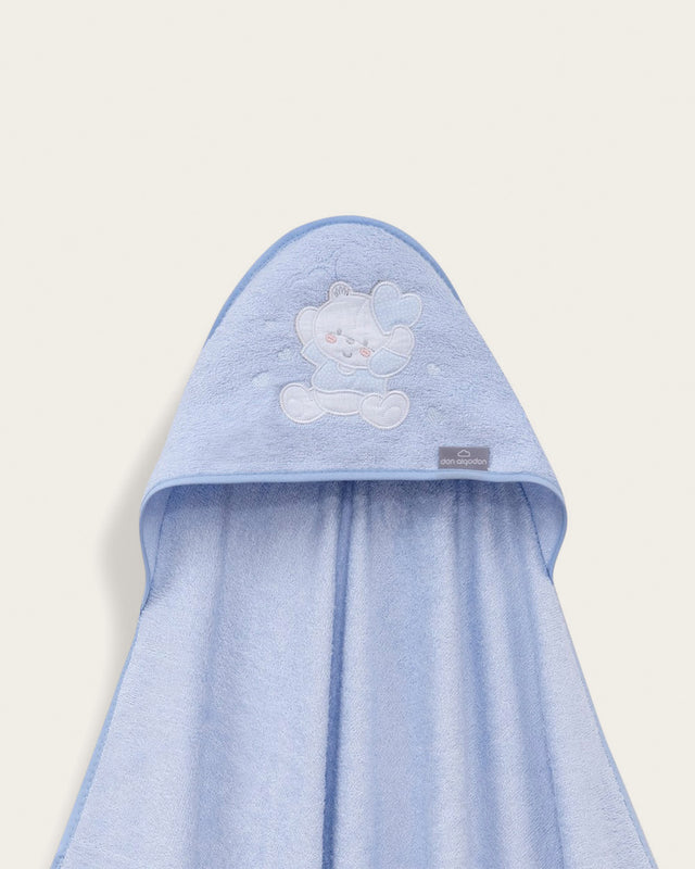 Capa de Baño Bebé Oso - Azul