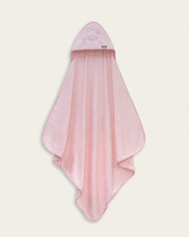 Capa de Baño Bebé Oso - Rosa