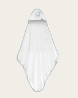 Capa de Baño Bebé Oso - Bordado Verde