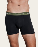 Powder-Effect Boxer Briefs - Cotton - Green/Maroon