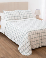 Colcha Hilo Tintado Noa - 100 g/m² - Aguamarina