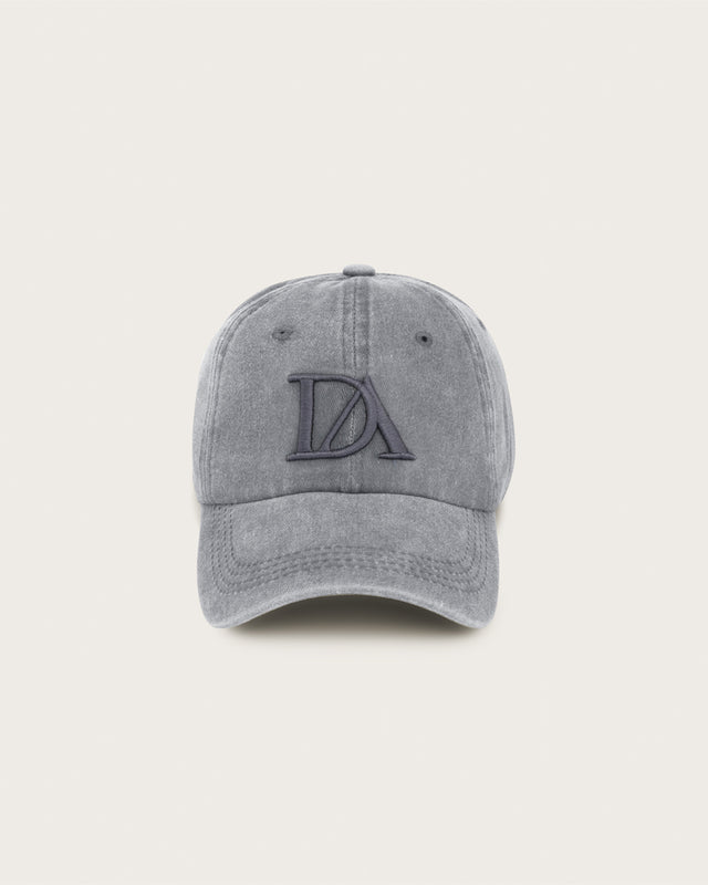 Casquette de Baseball Brodé Réglable - Coton - Gris