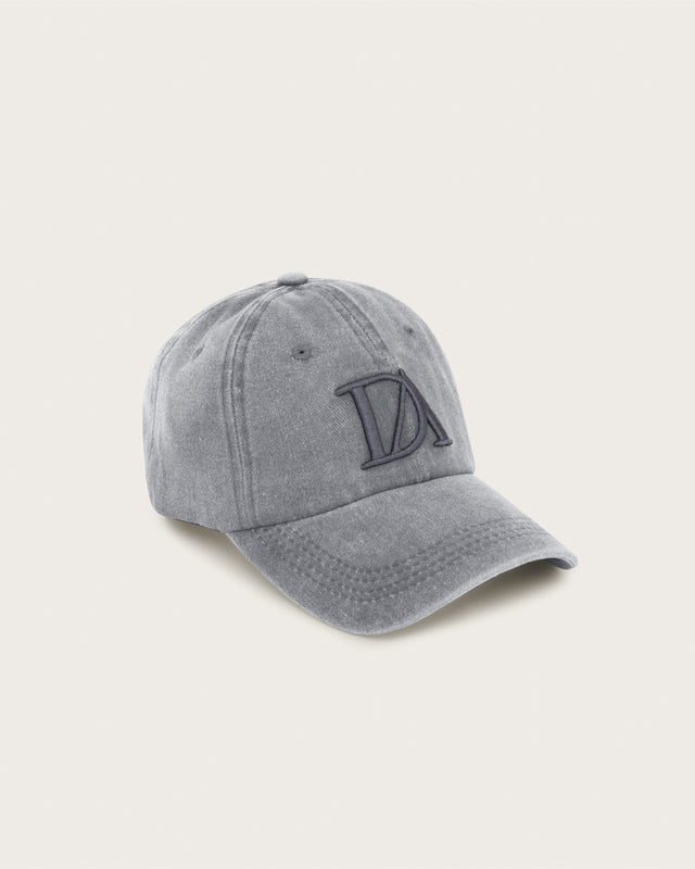 Casquette de Baseball Brodé Réglable - Coton - Gris