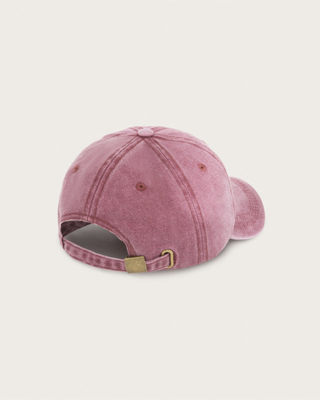 Gorra Béisbol Label Ajustable - Algodón - Granate