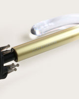 Paraguas Transparente Lunares - Dorado