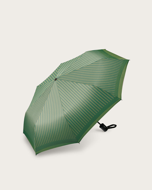 Paraguas Plegable Líneas de Seda -  Verde