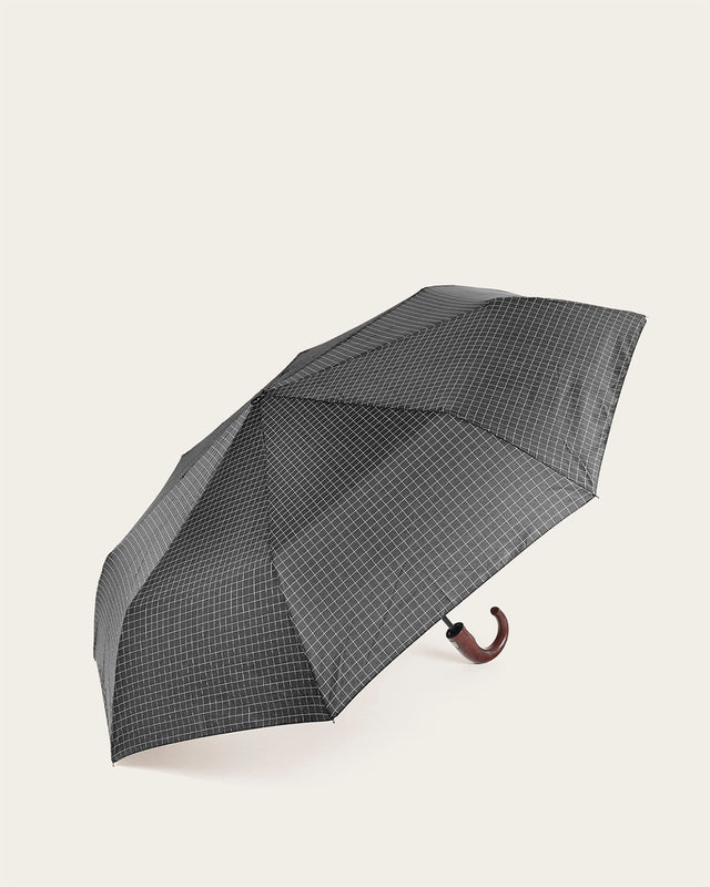 Paraguas Plegable Cuadros - Negro