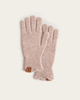 Guantes de Punto con Volante - Beige