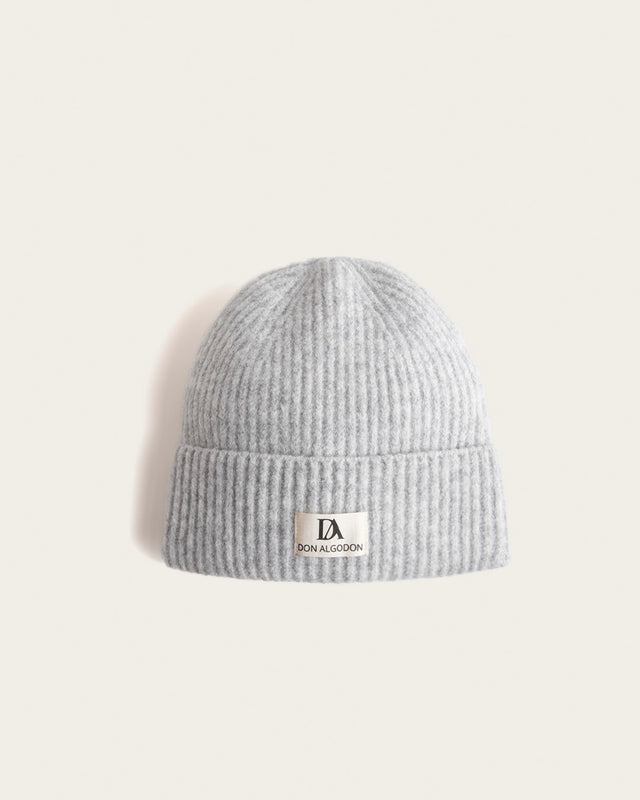 Gorro Beanie Acanalado - Gris