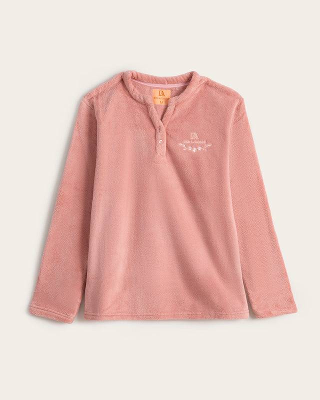 Pijama de Mujer Coralina Flores - Rosa