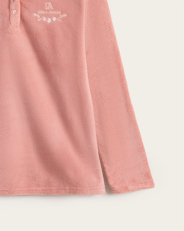 Pijama de Mujer Coralina Flores - Rosa