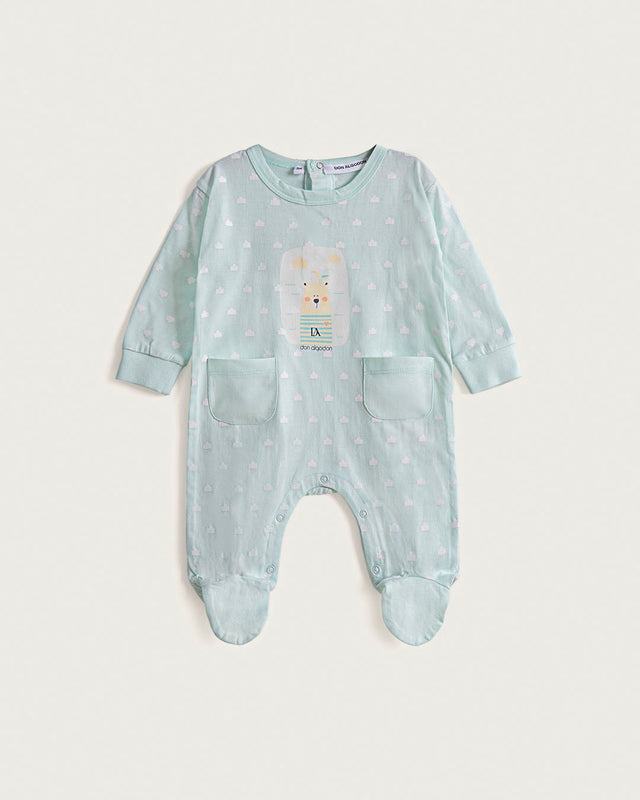 Pelele Bebé Bear - Algodón - Azul