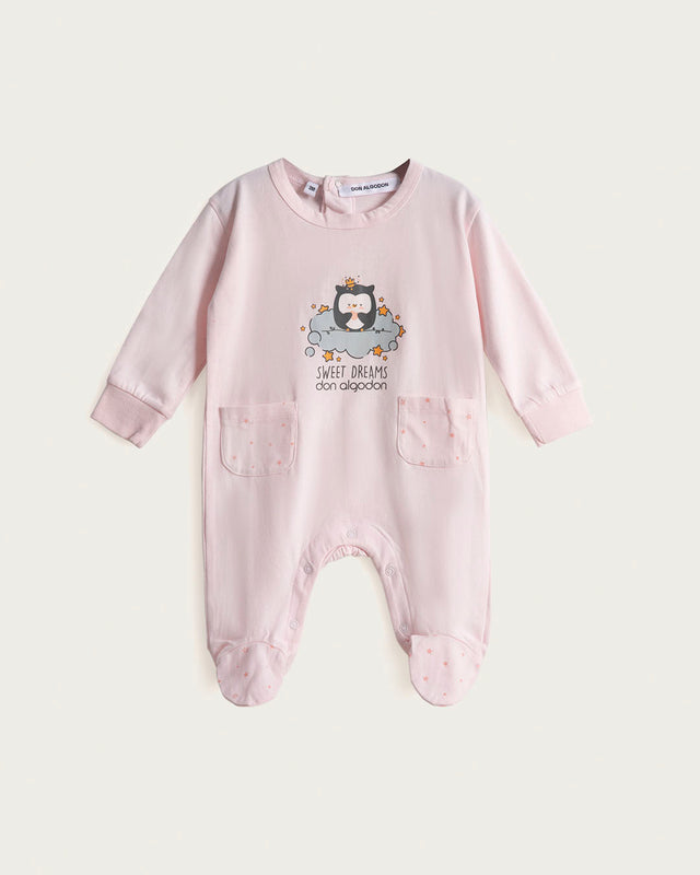 Pelele Bebé Sweet Dreams - Algodón - Rosa Bebé