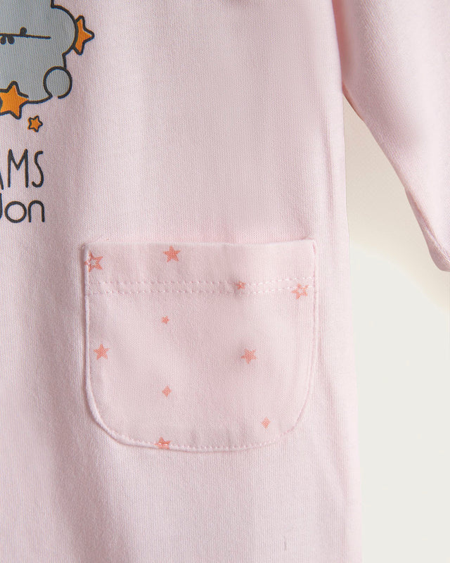 Pelele Bebé Sweet Dreams - Algodón - Rosa Bebé