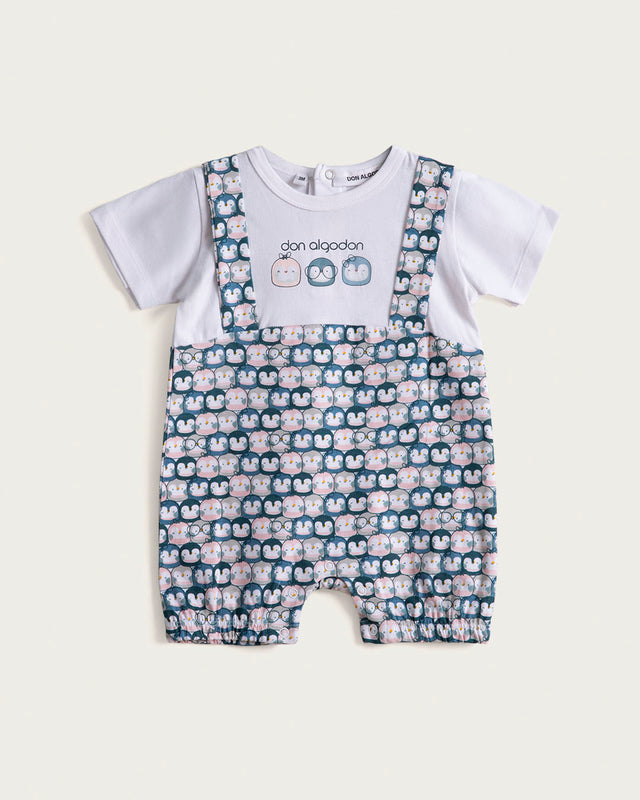 Baby Romper Pio - Cotton - Pink