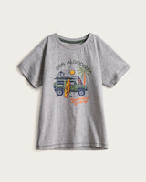 Pyjashort Enfant Garçon Bateau - Coton - Gris