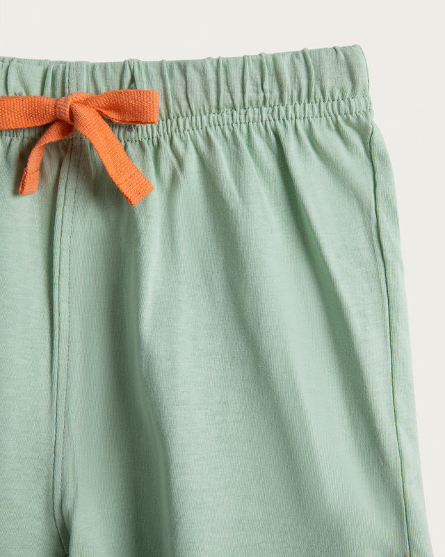 Pijama Corto Infantil Niño Travel - Algodón - Amarillo