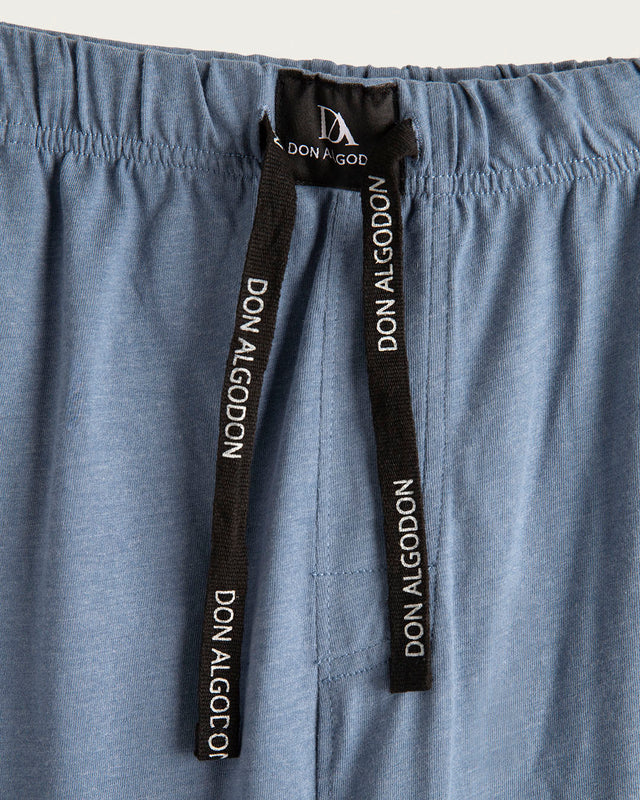 Pijama Largo Hombre Lagoon - Algodón - Azul Marino