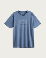 Pijama Corto Hombre Serene - Algodón - Azul