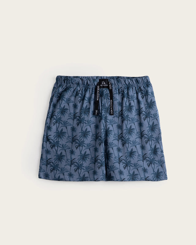 Men's Short Pajamas Palm - Cotton - Gray