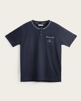Men's Short Pyjamas Calm - Cotton - Navy Blue