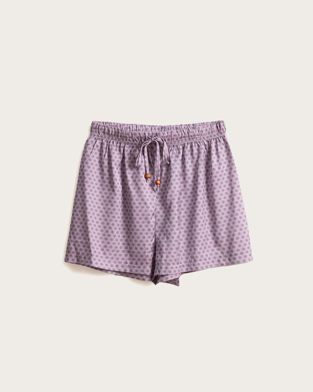 Pijama Tirantes Mujer Geométrico - Malva