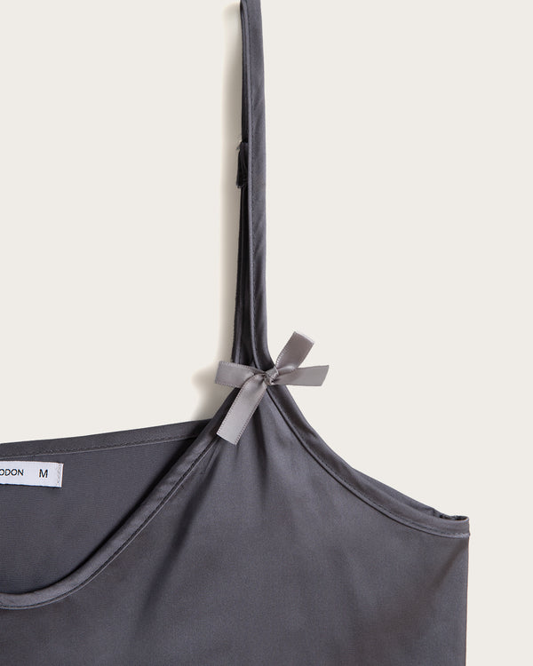 Pijama Corto Mujer Tirantes - Satén - Morado