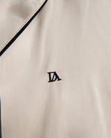 Pijama Corto Mujer Botones - Satén - Beige