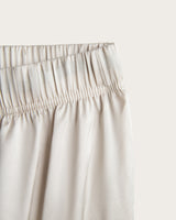 Pijama Largo Mujer Satinado - Beige