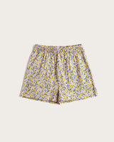Pyjama court femme à fleurs - Coton - Rose