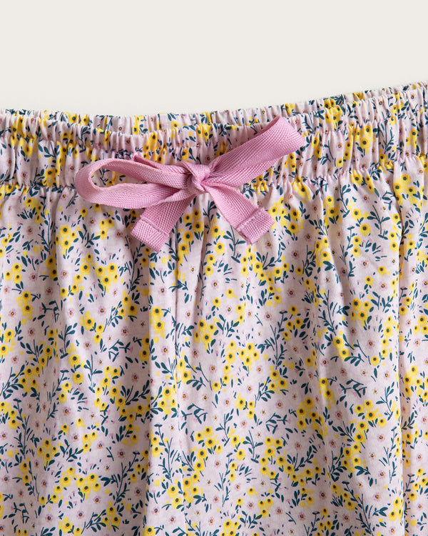 Pijama Tirantes Mujer Flores - Algodón - Rosa