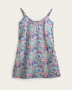 Women's Jungle Strap Nightdress - Cotton - Mauve