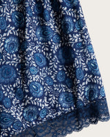 Pijama Tirantes Mujer Pétalos - Azul