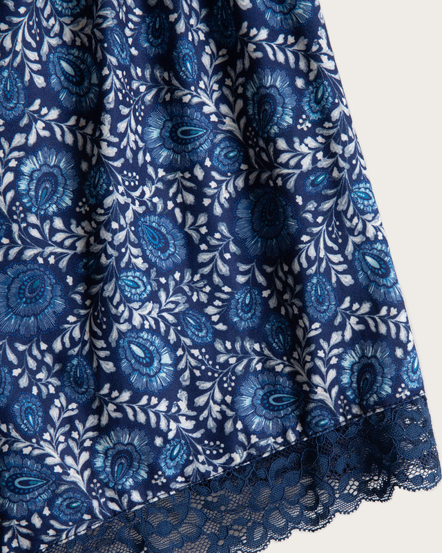 Pijama Tirantes Mujer Pétalos - Azul