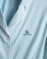 Pijama Corto Mujer Botones - Azul Bebé