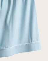 Pijama Corto Mujer Botones - Azul Bebé