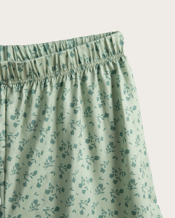 Pijama Tirantes Mujer Rosas - Verde