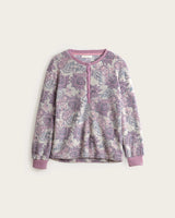 Pijama Largo Mujer Paisley - Rosa Empolvado