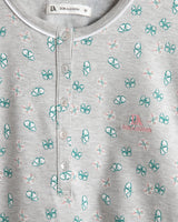 Pijama Largo Mujer Butterfly - Gris