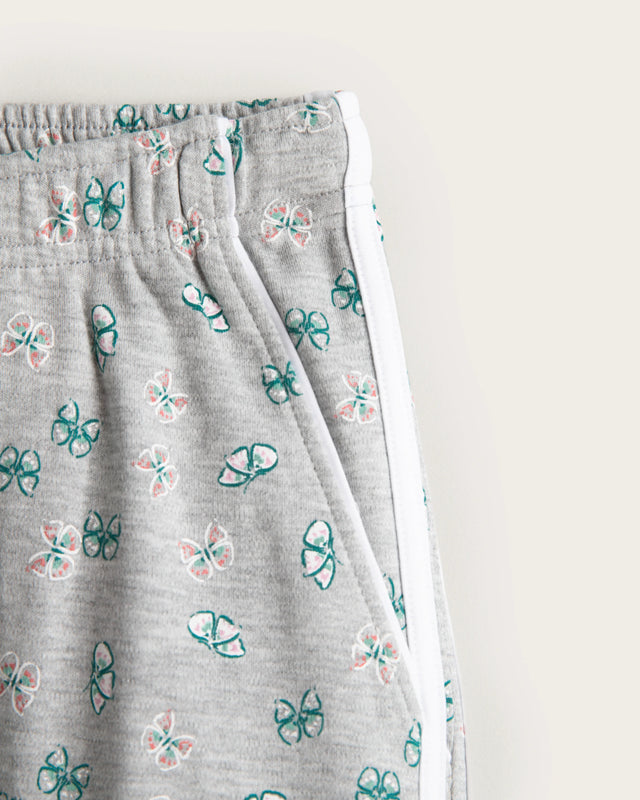 Pijama Largo Mujer Butterfly - Gris
